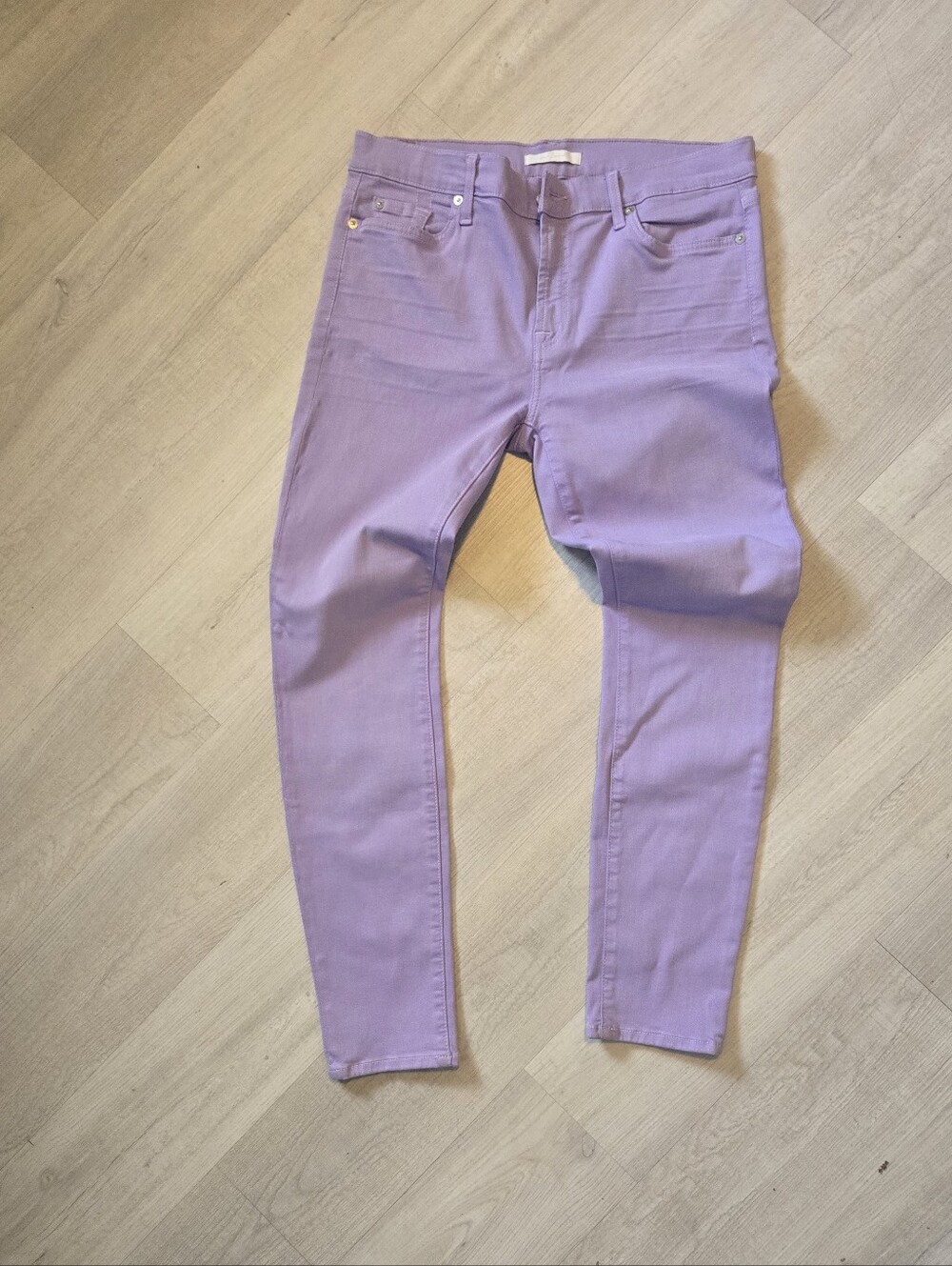 7 For All Mankind Lavender Skinny Jeans